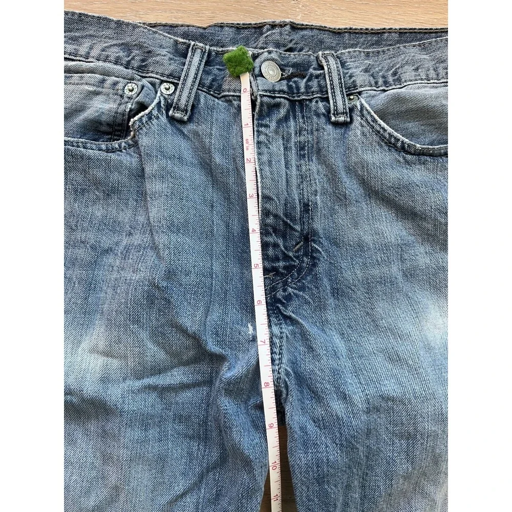 Levi's Jeans‎ Mens 32x30.5 Blue Medium Wash Denim Pockets Straight Leg Low Rise